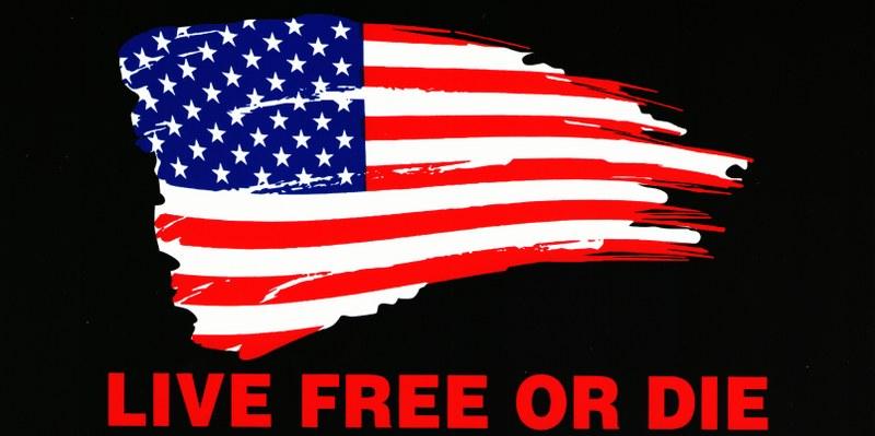 Live Free Or Die USA 2'X3' Flag Rough Tex® 100D