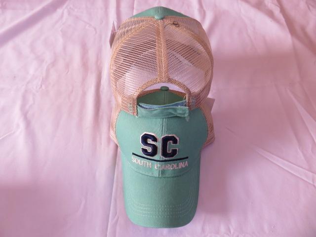 South Carolina Washed Lake Blue Cap SC Palmetto