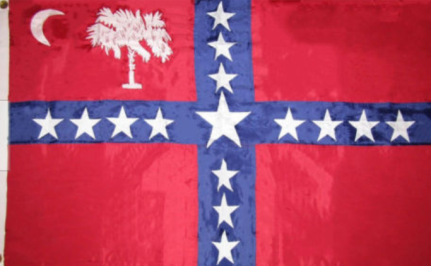 South Carolina Sovereignty 3'X5' Embroidered Flag ROUGH TEX® 600D Nylon