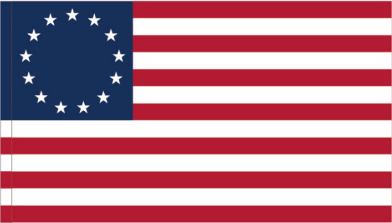Betsy Ross 28"x48" Flag ROUGH TEX® 100D with Sleeve and Grommwts