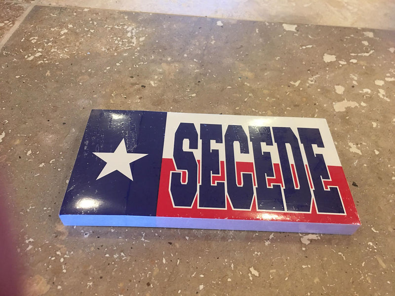 TEXAS SECEDE TEXAN FLAG BUMPER STICKER PACK OF 50 BUMPER STICKERS MADE IN USA WHOLESALE BY THE PACK OF 50!