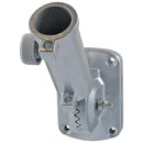 Flagpole Kit: 6ft Silver Tangle-free Spinning Flag Pole, Silver Adjustable Bracket