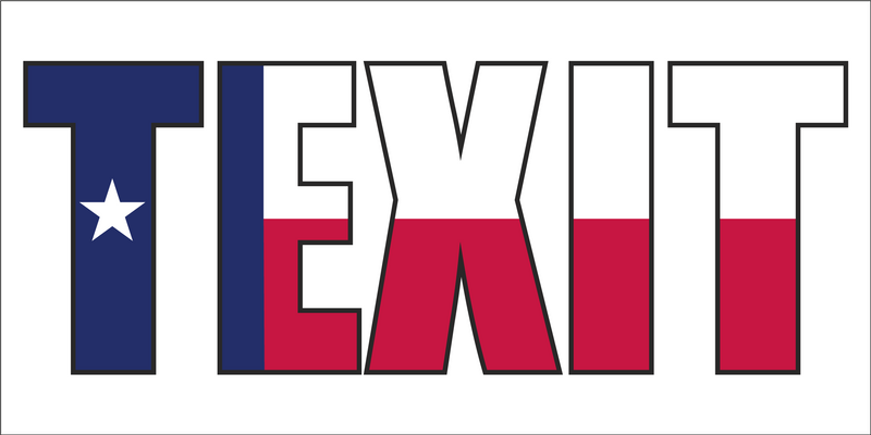 TEXIT Bumper Sticker Made in USA American Flag