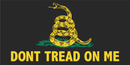 Gadsden Black Full Color Tactical Don't Tread On Me Bumper Sticker