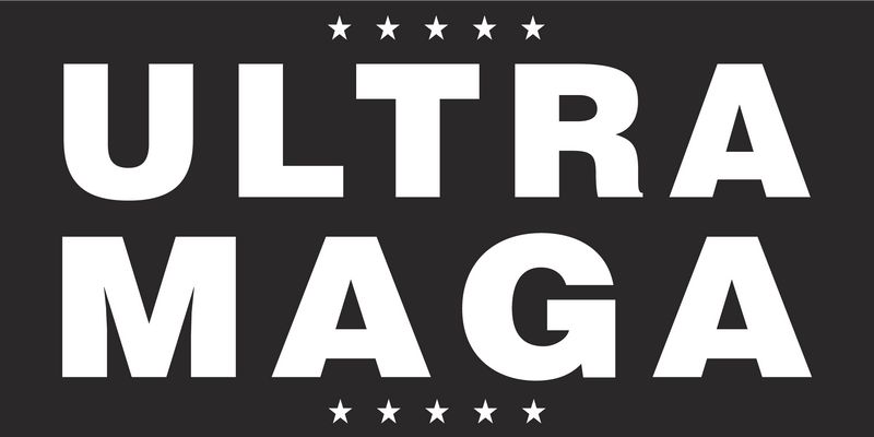 ULTRA MAGA Blackout - Bumper Sticker Trump