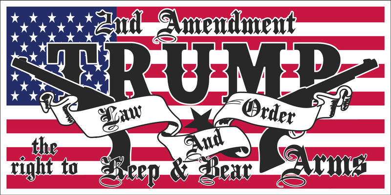 2nd Amendment Trump Law And Order - Bumper Sticker