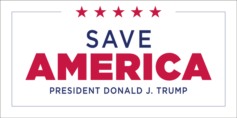 SAVE AMERICA PRESIDENT DONALD TRUMP Bumper Sticker Made in USA