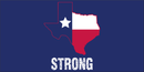 TEXAS STRONG Bumper Sticker Made in USA American Flag