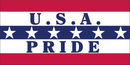 U.S.A. PRIDE Bumper Sticker Made in USA American Flag