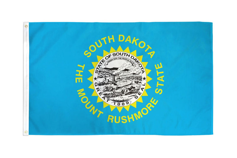 South Dakota 12"x18" State Flag (With Grommets) ROUGH TEX® 68D Nylon