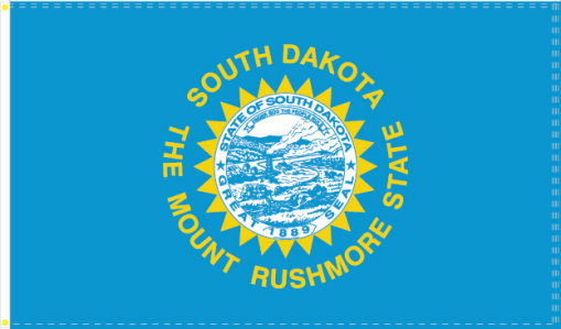 South Dakota 3'x5' Flag ROUGH TEX® 68D Nylon