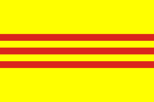 South Vietnam 3'x5' Flag ROUGH TEX® 68D Nylon