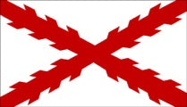 Spanish Cross 3'X5' Embroidered Flag ROUGH TEX® 300D Nylon