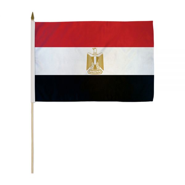 Egypt Stick Flag In Poly 4''X6''