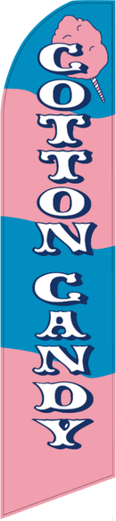 Cotton Candy 11.5'x2.5' Swooper Flag Rough Tex® Knit Feather