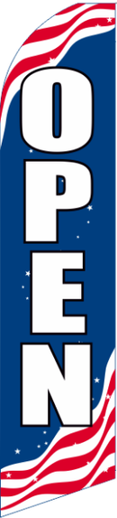 Open USA 11.5'x2.5' Swooper Flag Rough Tex® Knit Feather