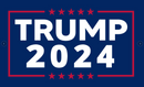 2024 Trump Blue 12"X18" Car Flag Rough Tex® Double Sided