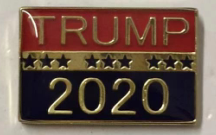 Trump 2020 Red and Blue- Cloisonne Hat & Lapel Pin