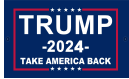 2x3 Trump 2024 Take America Back Flag ROUGH TEX® 150D 2'x3'