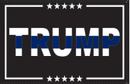 Trump Police Thin Solid Blue Line 3'X5' Flag Rough Tex® 100D