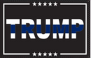 Trump Police Thin Solid Blue Line 3'X5' Flag Rough Tex® 100D