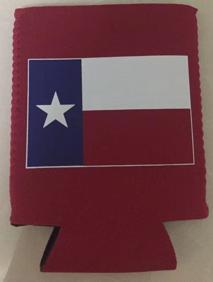 Texas Flag Neoprene Can Jacket Holder Drink Koozie Rough Tex®