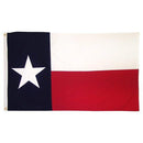 TEXAS 3'X5' COTTON FLAG ALL-SEWN & EMBROIDERED