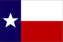 Texas Single Sided 3'X5' Flag Rough Tex® 150D
