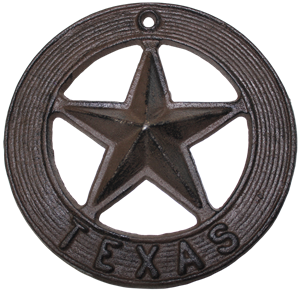 Cast Iron Texas Star Round Medium (4.75 diam)