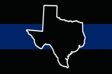 Texas (Blue Line) 3'X5' Flag ROUGH TEX® 100D