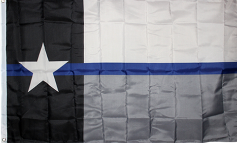 Texas Police Memorial 3'x5' Flag ROUGH TEX® 68D Nylon