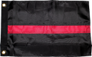 Thin Red Line Fire Fighter 12x18 inches Boat Flags Dura-Lite ™ 300D Nylon Boat Flag Embroidered
