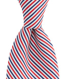 SEERSUCKER AMERICANA STYLE TIE CANDY STRIPE