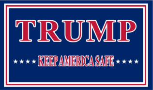 Trump Keep America Safe KAS 3'X5' Flag Rough Tex® 100D