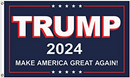 TRUMP 2024 MAKE AMERICA GREAT AGAIN! 3'X5' Blue Flag Rough Tex® 100D Double sided