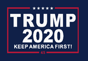 Trump 2020 (KAF)- 12''x18'' Rough Tex ®100D