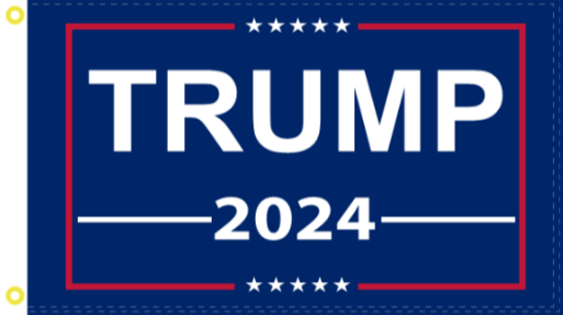 Trump 2024 5'X8' Flag Rough Tex ® 100D