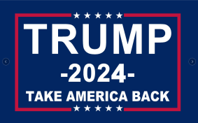 Trump 2024 Take America Back 3'x5' Flag ROUGH TEX® 68D Nylon
