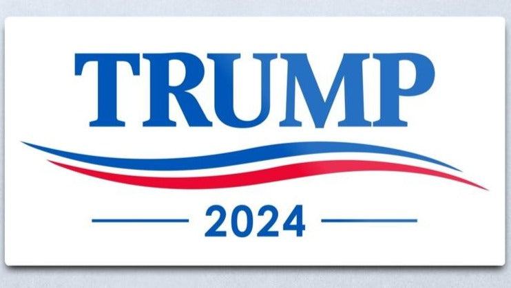 TRUMP 2024 WHITE RED BLUE WAVE 2'x3' Rough Tex 100D Double Sided Flag