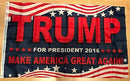 Wavy USA Trump For President 2016 MAGA  Campaign Flag 3x5 feet 68D Rough Tex ®Double Sided