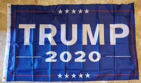 President Donald Trump 2020 Campaign Banner Official Flag 12x18- Single Sided