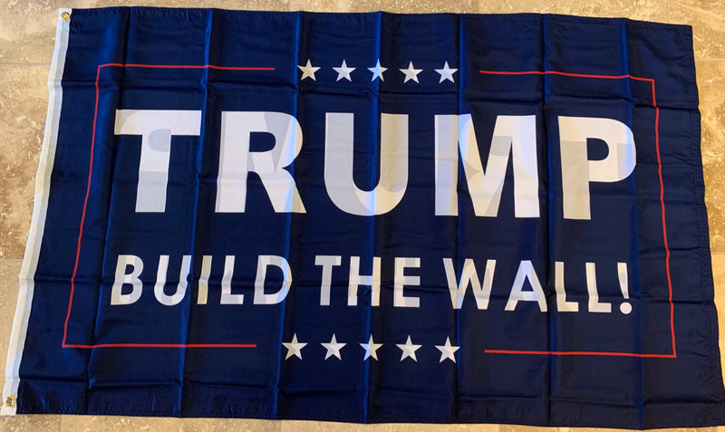 Trump "Build The Wall" 3'x5' 100D Flag Rough Tex ®