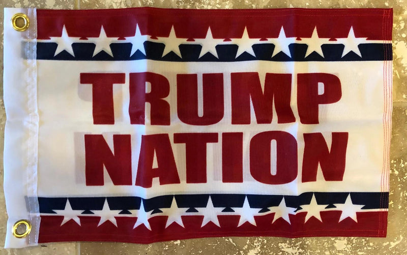 144 Assorted Trump Boat Flags Trump Nation Boat Flag 12x18 Inches Single Sided