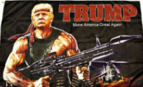 Trump Bazooka (MAGA) 12"x18" Flag ROUGH TEX® 100D W/ Grommets
