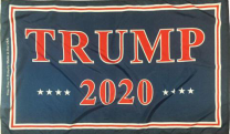 Trump 2020 Blue 3'X5' Flag Rough Tex® 100D