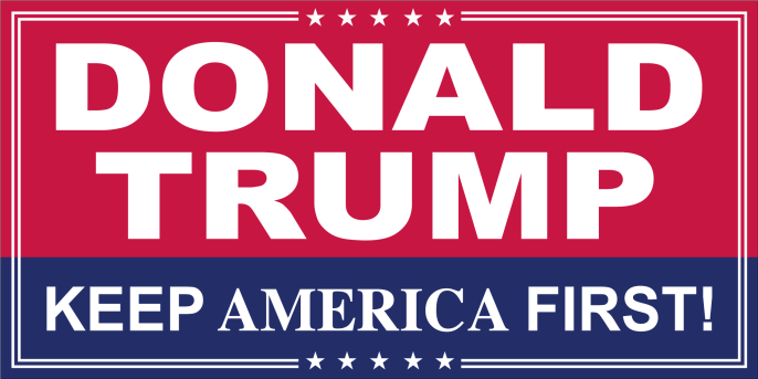 Donald Trump 2024 (Keep America First) 2'x3' Flag ROUGH TEX® 100D