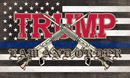 USA Police Trump Law And Order 3'X5' Flag Rough Tex® 100D