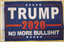 Trump No More Bullshit Double Sided Flag - 12''X18'' Knit
