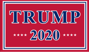 Trump 2020 Red 3'X5' Flag Rough Tex® 100D