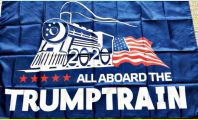 All Aboard The Trump Train - 12''x18'' Rough Tex ®100D